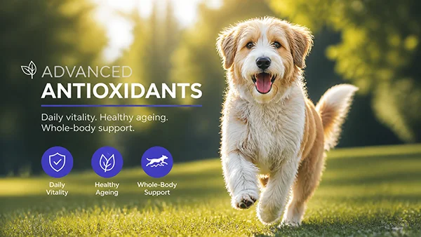 Article 3: What Are the Six Pillars of Dog Longevity? 5 THE FITTEST PET IMG 07 FittestPet Anti Antioxidants 600x338 1 THE FITTEST PET